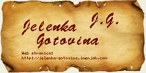 Jelenka Gotovina vizit kartica